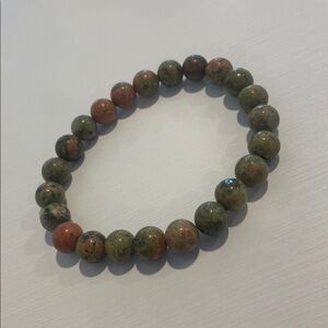 Unakite crystal Beaded Bracelet